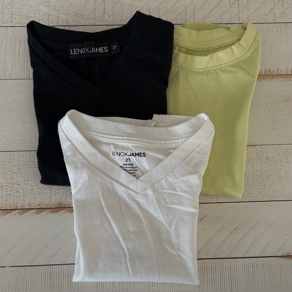 Lenox James Kids' 3-Pack Basic Tee